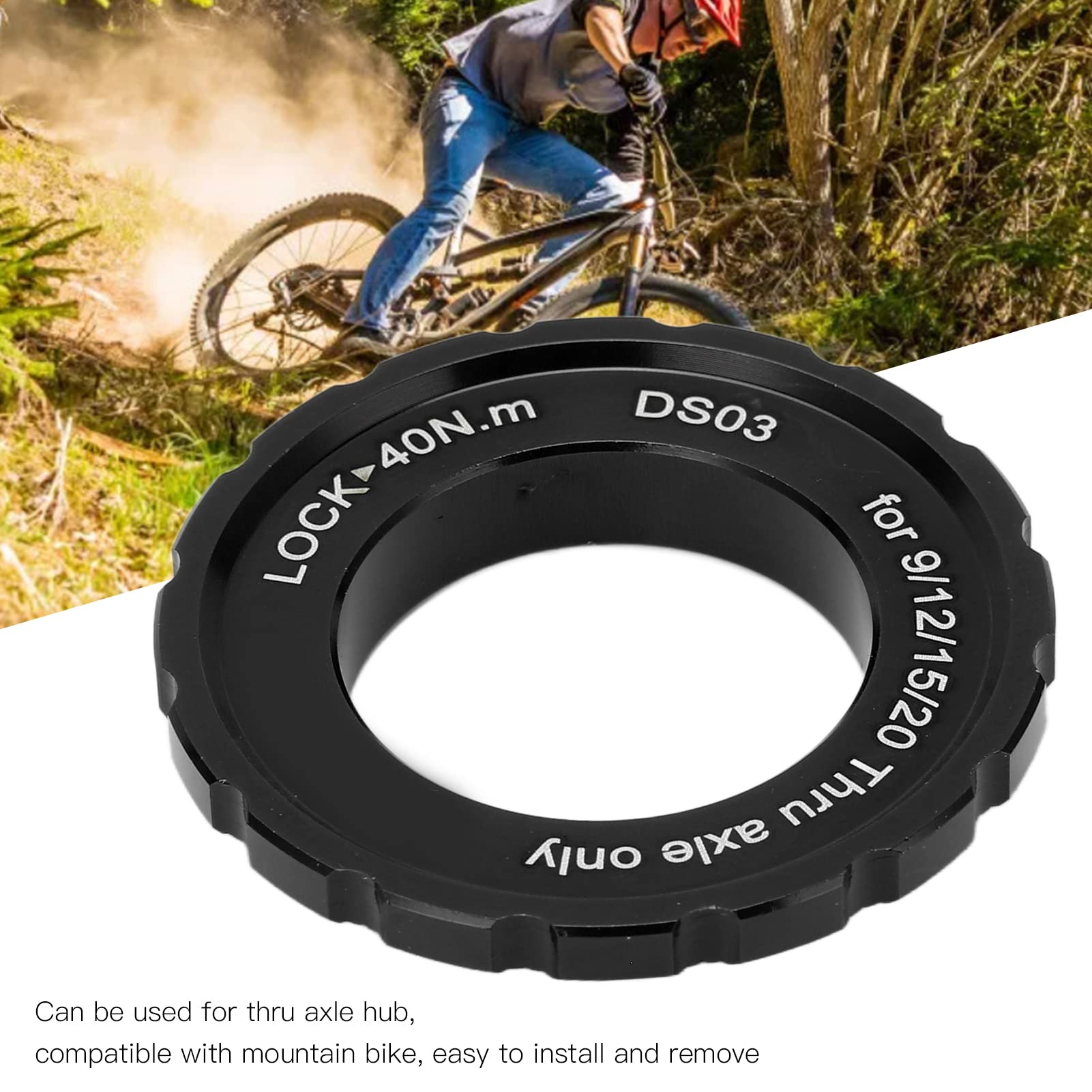 Premium Centerlock Lockring for MTB Bike Wheelset - Durable Hub Barrel Shaft Disc Rotor Lock Ring | Perfect for Mountain Biking & Off-Road Cycling