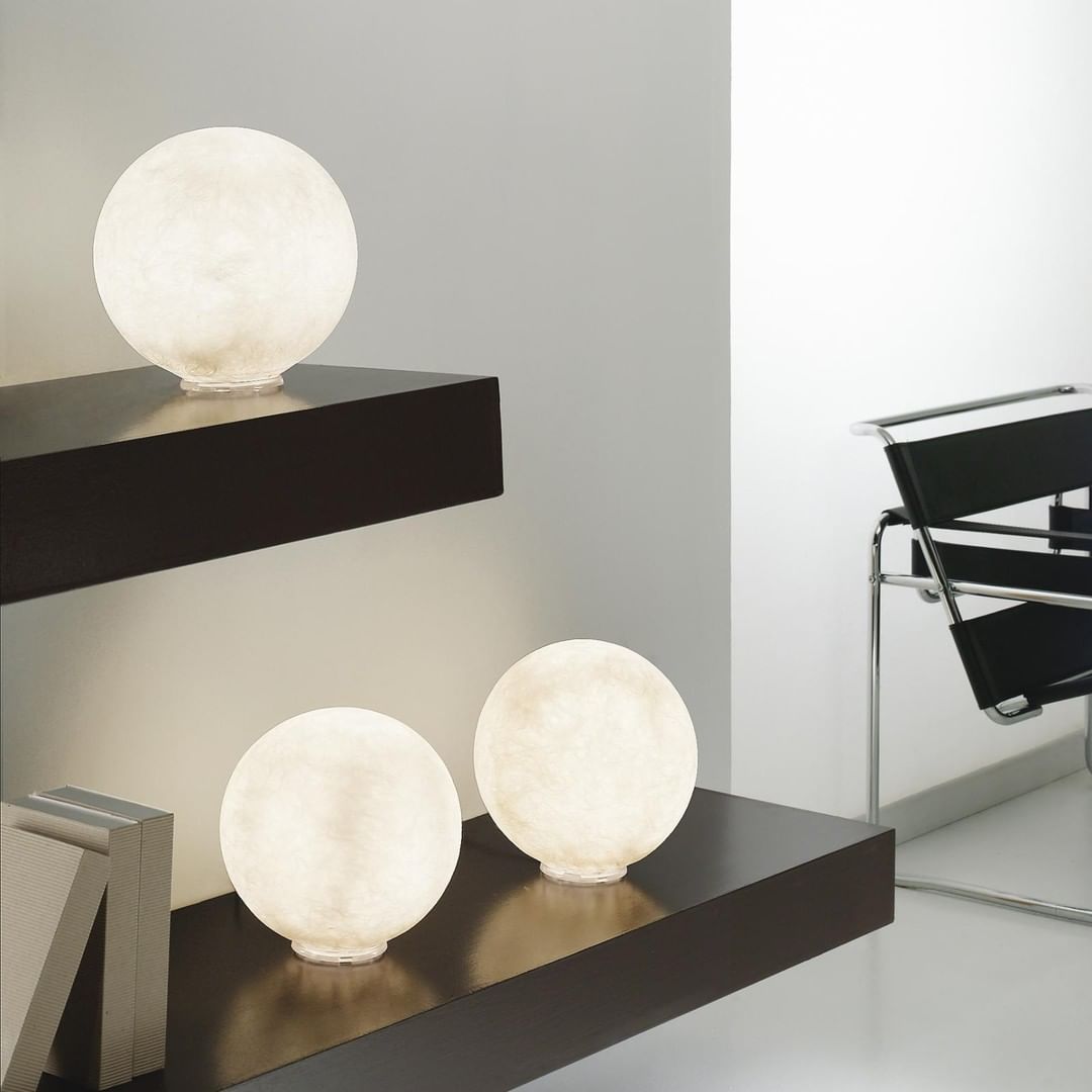 Moon Table Lamp - Modern LED Night Light for Bedroom, Nursery & Office - Soft Glow & Energy Efficient - Perfect for Reading, Relaxing & Decor