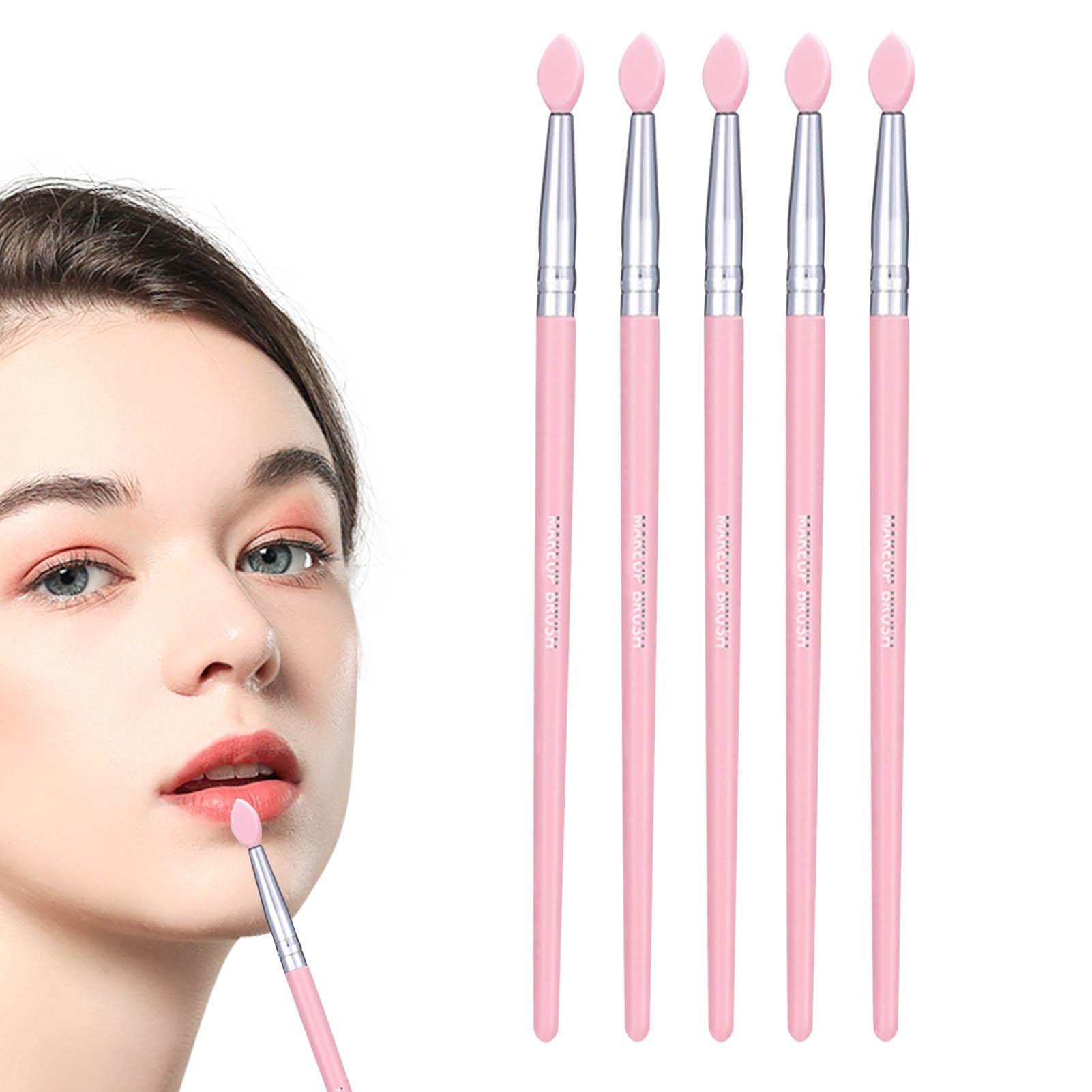 Multi-Functional Silicone Lipstick Applicator & Lip Liner Brush - Professional Cosmetic Tool for Eyeshadow, Lipstick Blending & Makeup Application | Perfect for Women & Girls | Ideal for Daily Makeup, Party Looks & Travel Beauty Kits