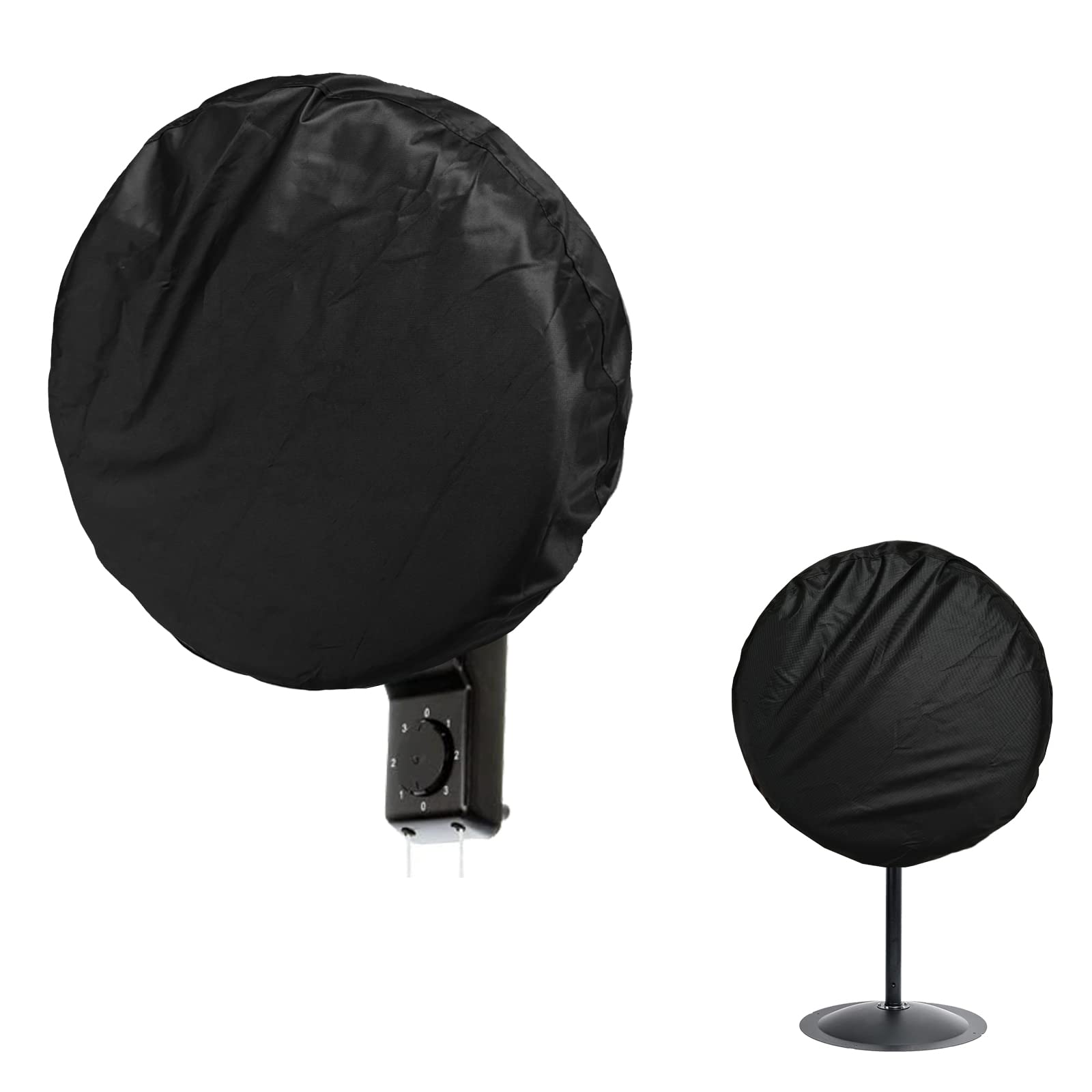 Bitubi Waterproof Outdoor Fan Cover - Heavy Duty 600D Oxford Dustproof Cover for 18-20 Inch Industrial & Pedestal Fans - Black | Perfect for Garage, Workshop, Patio & Warehouse Protection