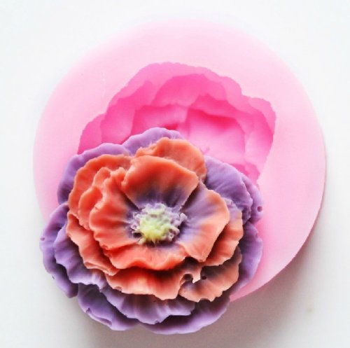 Premium Silicone Flower Fondant & Gum Paste Candy Molds - 1 Hole Baking Decorations for Cakes, Cupcakes & Cookies | DIY Wedding, Birthday Party & Holiday Dessert Decorating