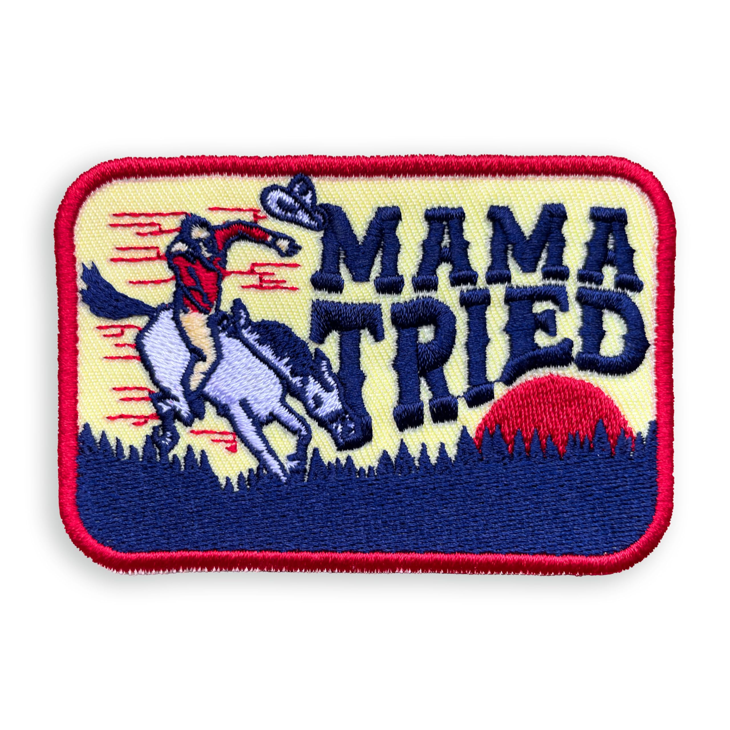 Vintage Cowboy Iron-On Embroidered Patch - Western Style Emblem for Hats, Jackets, Bags & DIY Crafts - Perfect for Bikers, Rodeo Fans & Western Fashion Enthusiasts