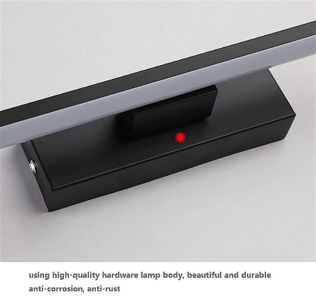 Creative 30cm 330° Rotating Wall Light - Modern Minimalist Bedroom & Cafe Lighting (Black) for Stairs & Makeup Areas