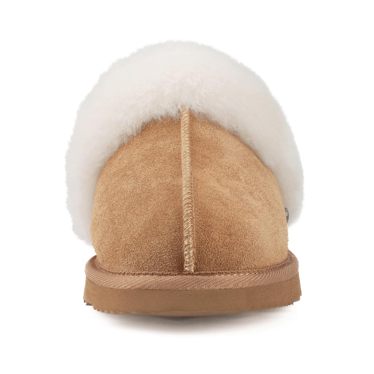 Parfeying Women's Sheepskin House Slippers - Soft Indoor/Outdoor Shearling Slippers for Women with Non-Slip Sole | Cozy Home, Office & Winter Wear