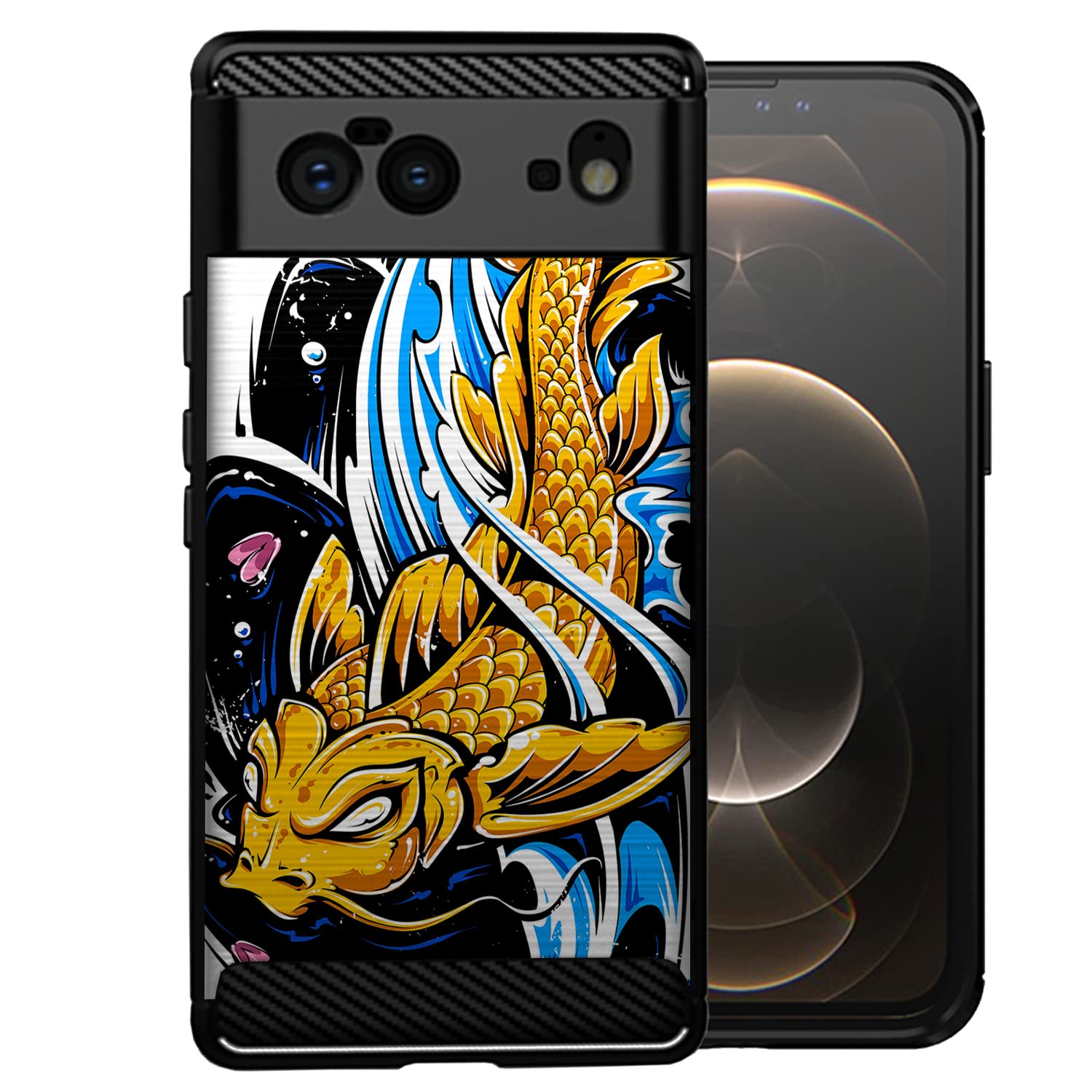 Google Pixel 6 Case (2021) - Koi Fish TPU Cover | Slim Protective Phone Case for Daily Use