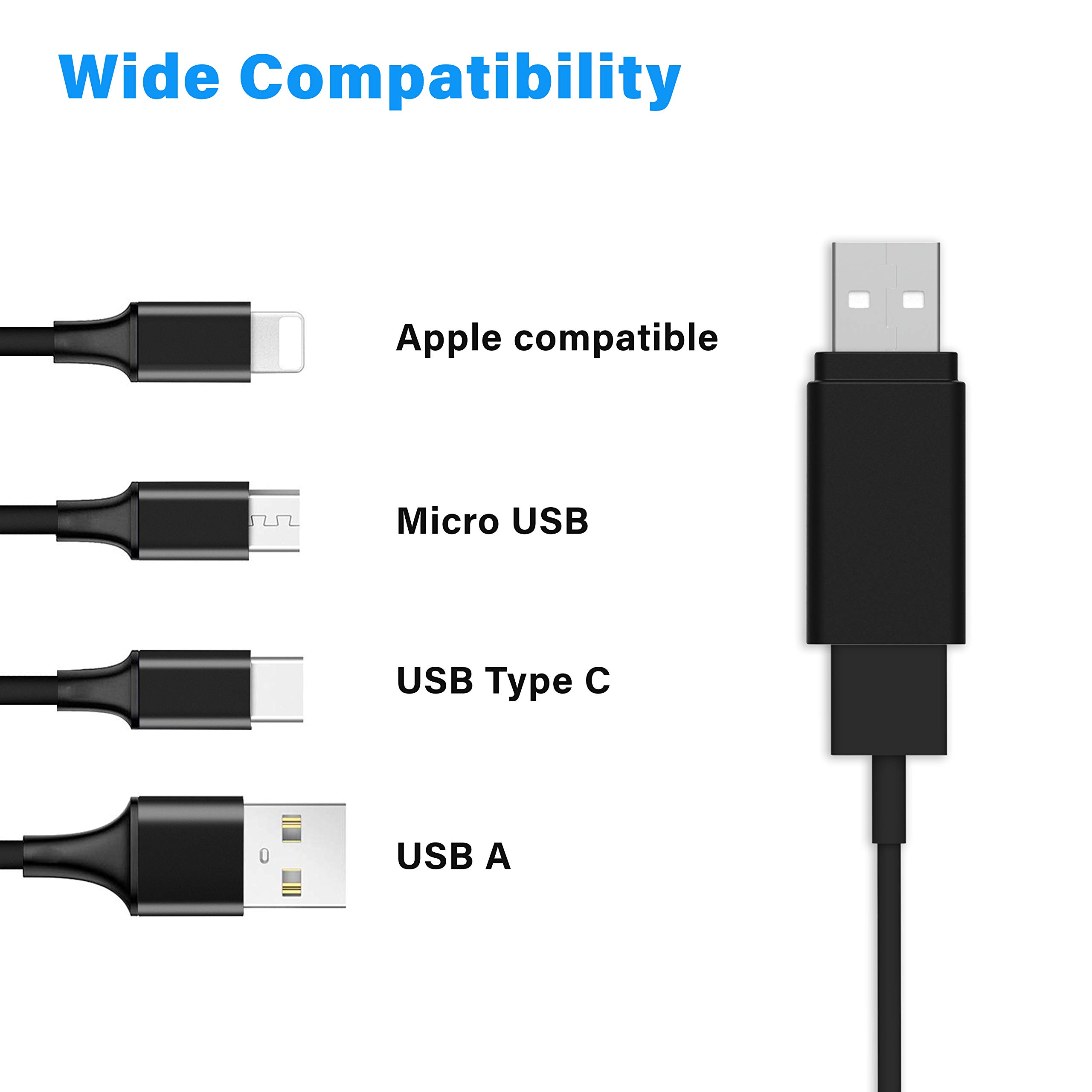 Databloc USB Data Blocker - 2 Pack Charge Only Adapter for Smartphones & Tablets | Blocks Data Transfer & Stops Syncing | Quick Charge Compatible | Perfect for Public Charging Stations, Travel & Privacy Protection (Black)