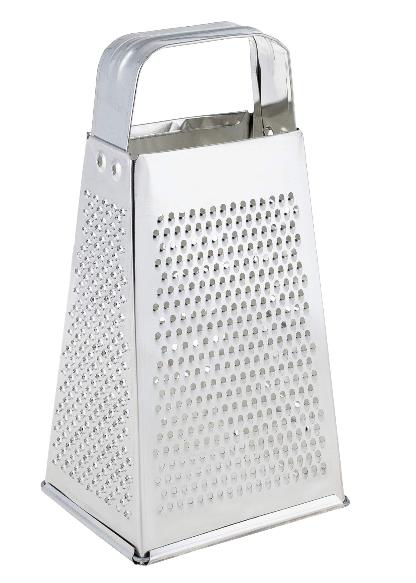 Premium Stainless Steel 4-Sided Box Grater - Heavy Duty Cheese Shredder, Vegetable Cutter & Zester for Kitchen - Perfect for Salads, Pasta, Baking & Meal Prep