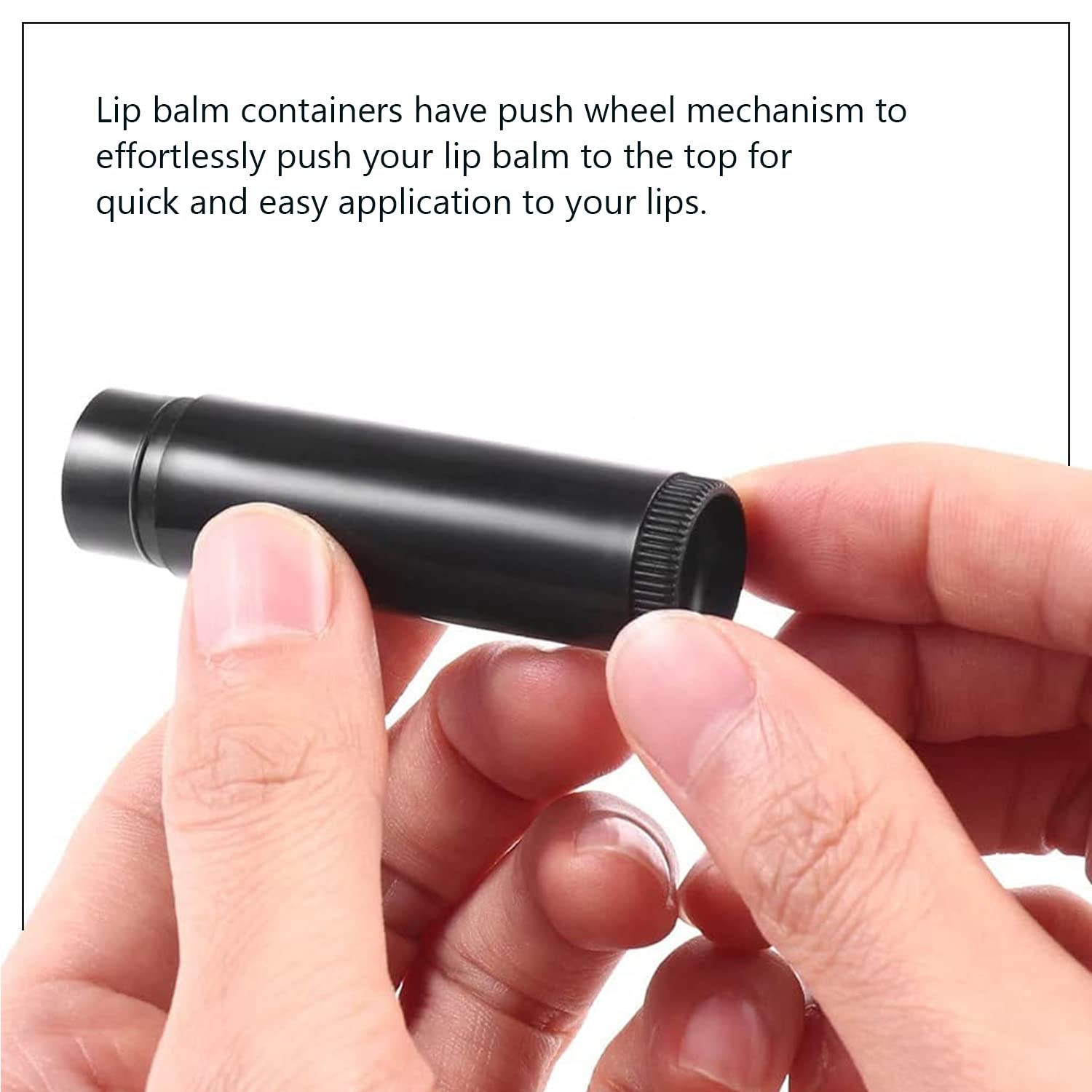 5g Black Empty Chapstick Tubes - Pack of 20 | Refillable Lip Balm Containers for DIY Lipstick, Cosmetics & Makeup | Perfect for Homemade Skincare, Travel Size Beauty Products & Gift Packaging
