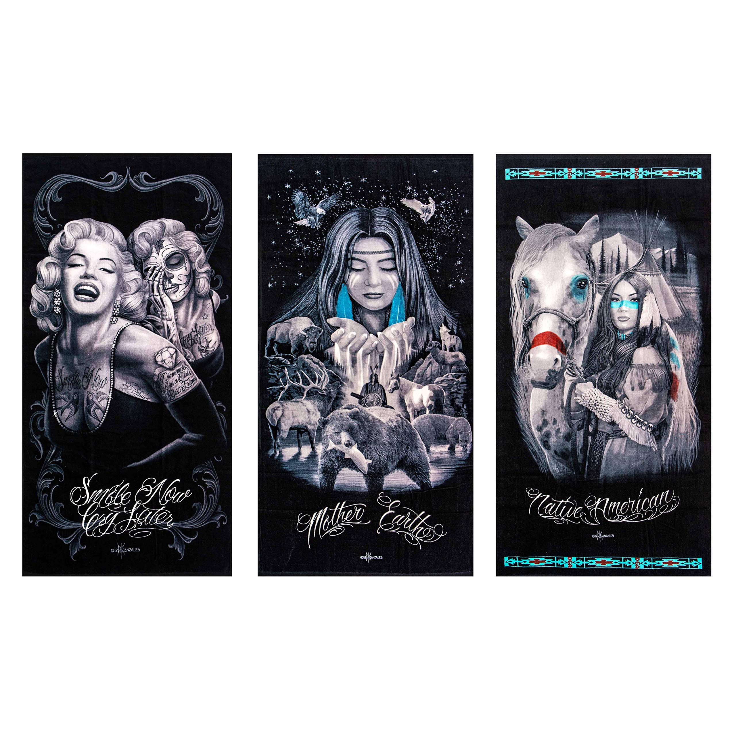 JPI DGA 3-Piece Oversized Beach Towel Set (58