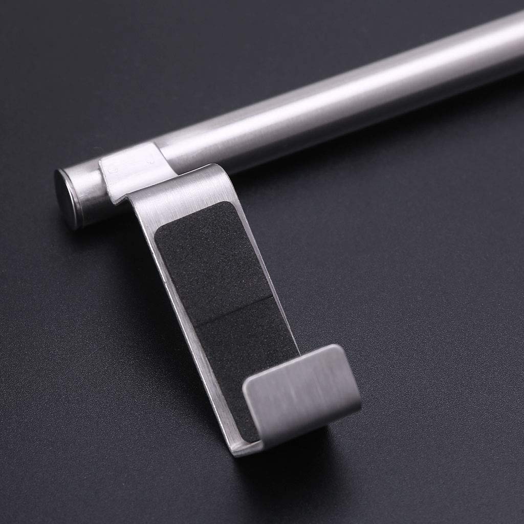 SOFEA Extendable Over Door Towel Rack - Stainless Steel Hanging Holder for Bathroom, Kitchen, Hotel & Cabinet - Space Saving Storage Solution for Towels, Robes & Clothes