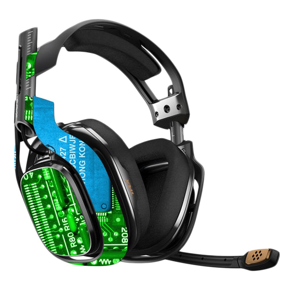 MightySkins Vinyl Decal Wrap Cover for Astro A40 3rd Gen Gaming Headset - Circuit Board Design, Protective & Durable Skin, Easy to Apply & Remove - Made in USA - Perfect for Gaming, Streaming & Customizing Your Headset