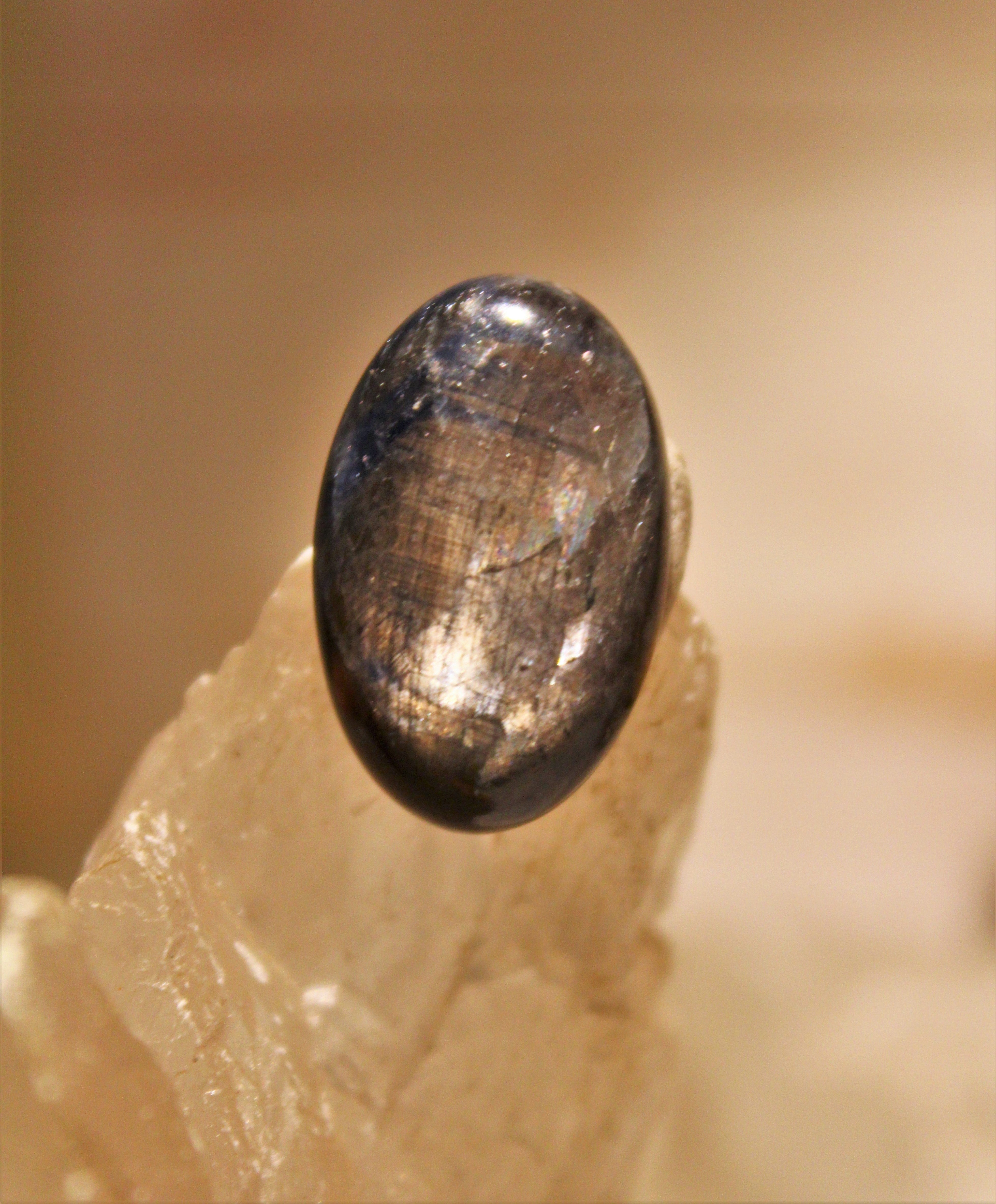 Natural Black Star Sapphire Cabochon Gemstone - 6mm to 12mm Sizes for Jewelry Making, Rings & Pendants | Healing Crystal for Meditation & Spiritual Energy