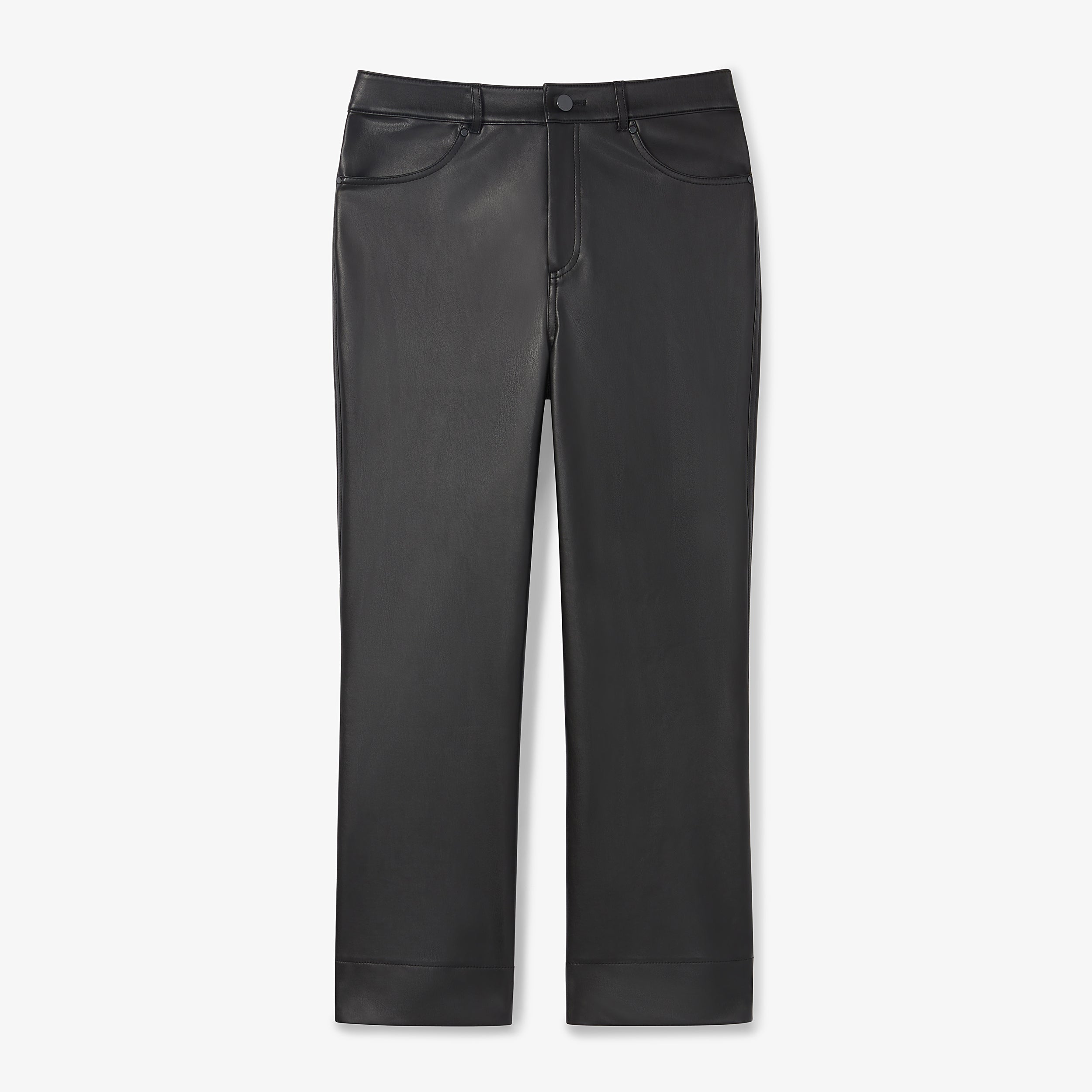 Vegan Leather Archie Pants for Women - High Waisted Faux Leather Leggings, Stretchy & Comfortable - Perfect for Casual Wear, Night Out, and Office Outfits