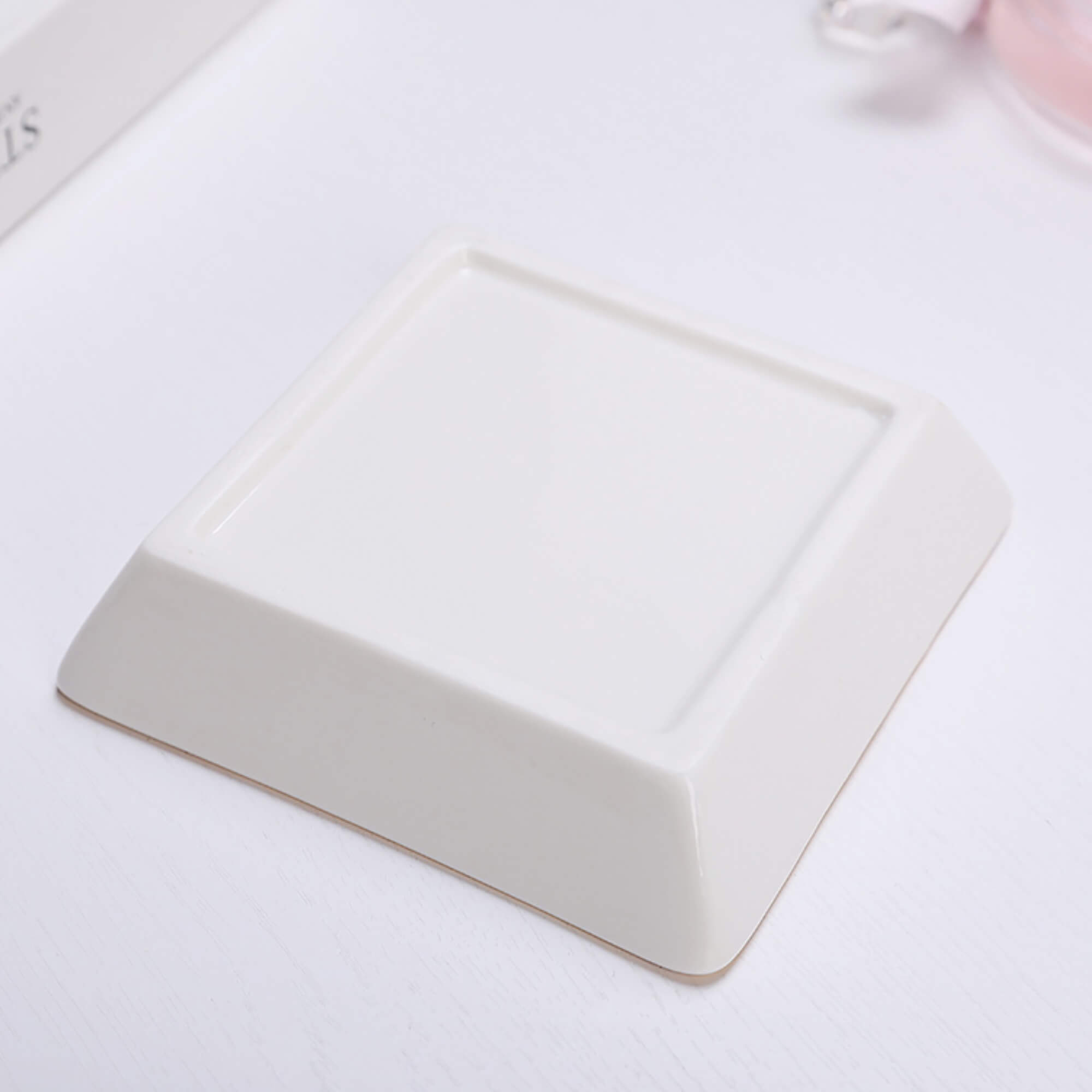 Elegant Ceramic Square Appetizer Plates - 6 Inch Small Serving Dishes for Cheese, Desserts & Hors d'Oeuvres - Perfect for Dinner Parties, Weddings & Entertaining