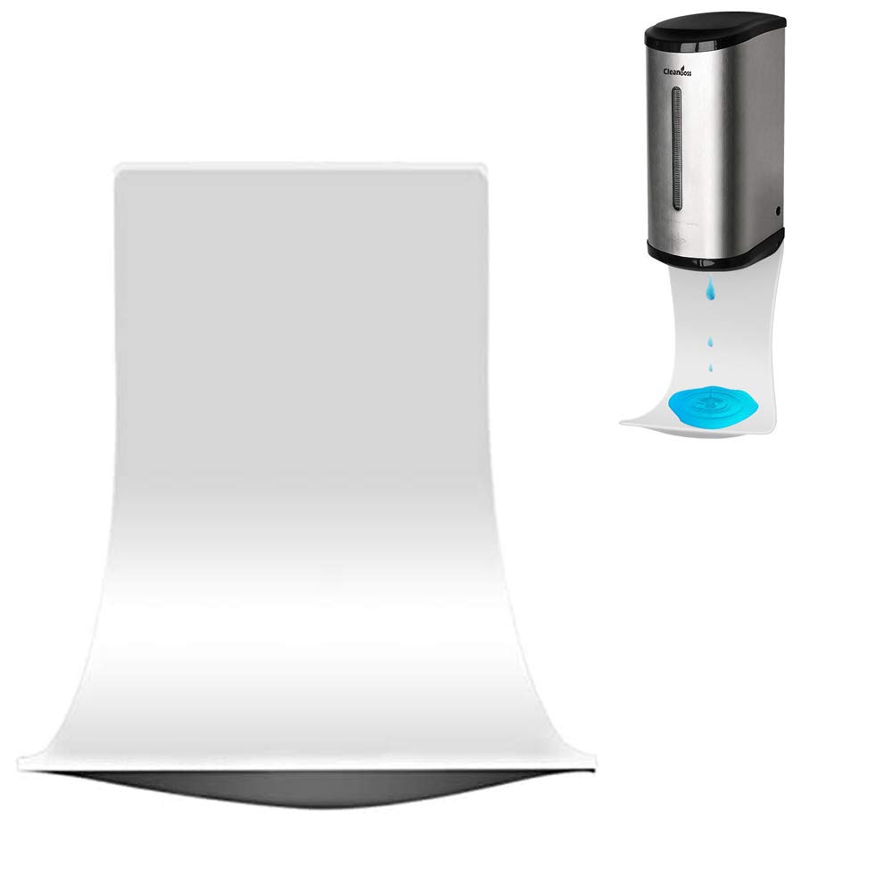 Automatic Hand Sanitizer Dispenser Drip Tray - Wall Mount Alcohol Catch Tray for Foam & Spray Soap Dispensers - Easy to Clean White Drip Catcher - Perfect for Restrooms, Hospitals, Offices & Public Spaces