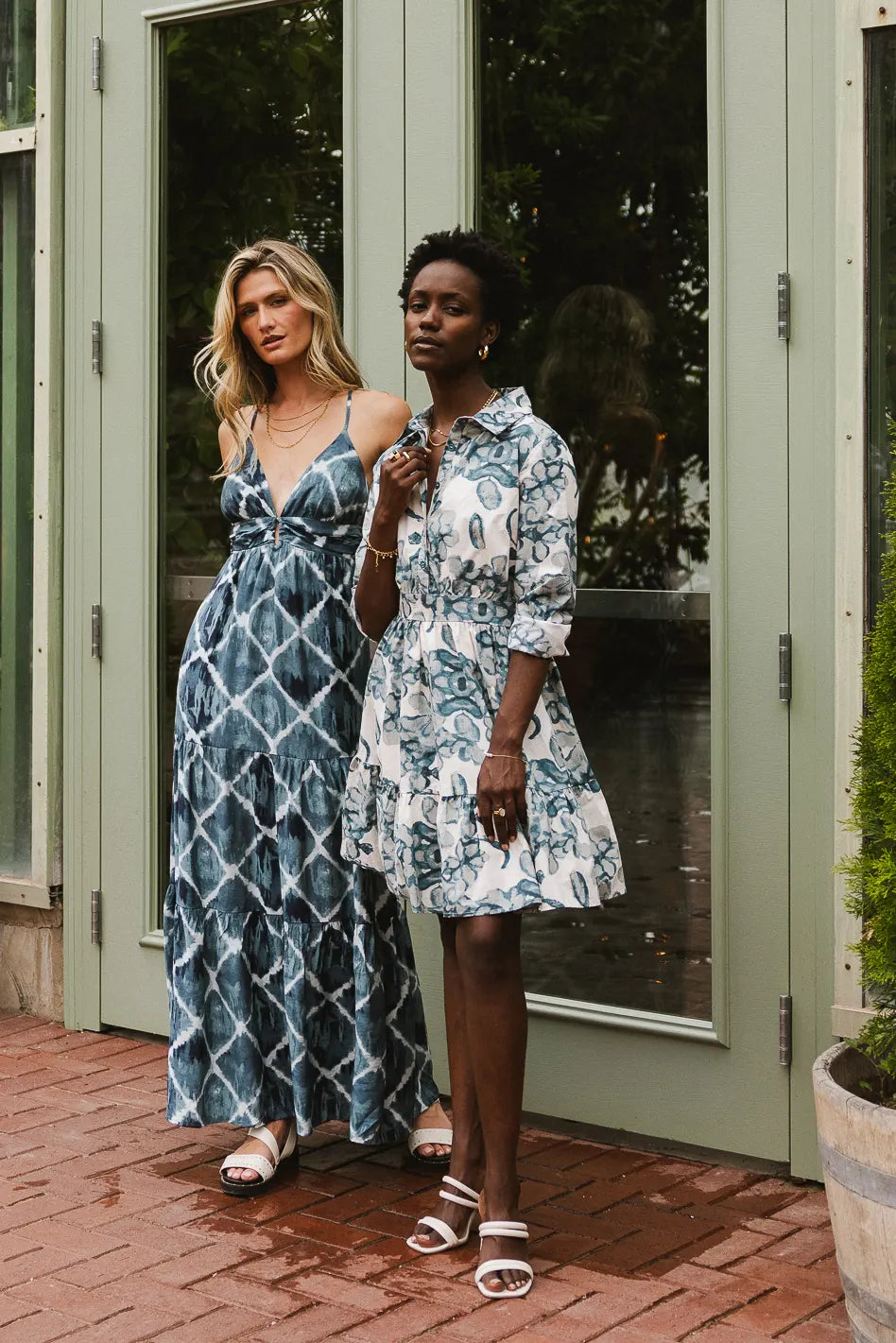 Azura Printed Maxi Dress - Floral Summer Beach Dress for Women | Boho Chic Long Dress | Perfect for Vacations, Weddings & Outdoor Parties