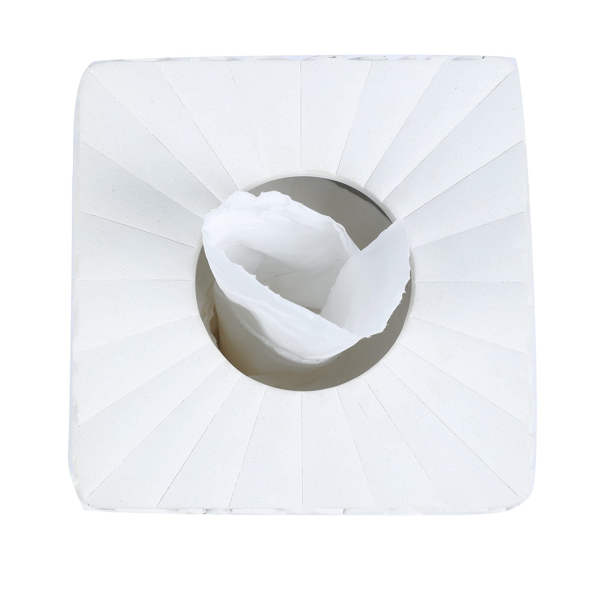 Modern Square Tissue Box Cover Holder - Unique Bathroom Vanity Decor for Countertops, Bedroom & Living Room | Stylish Tissue Box Cover for Home & Office Use
