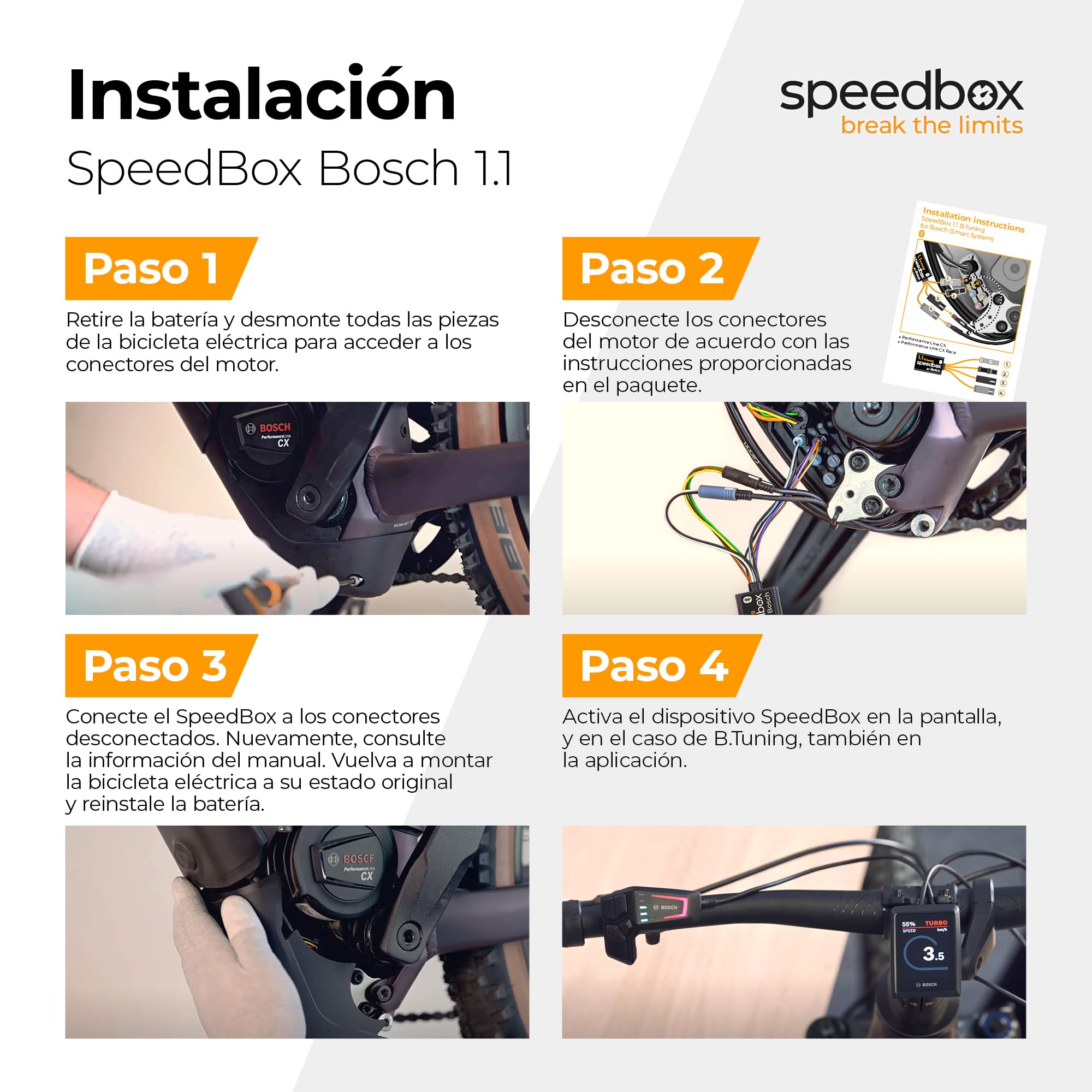 SpeedBox 1.1 B.Tuning Bluetooth E-Bike Tuner - Compatible with Bosch Smart System & Motors (2022-2024) | Smart Tuning Kit with SpeedBox App | Boost E-Bike Speed for Commuting & Off-Road Adventures