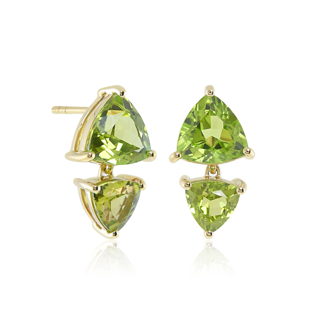 Exquisite Peridot Drop Earrings for Women – Elegant Green Gemstone Jewelry for Parties, Weddings & Special Occasions