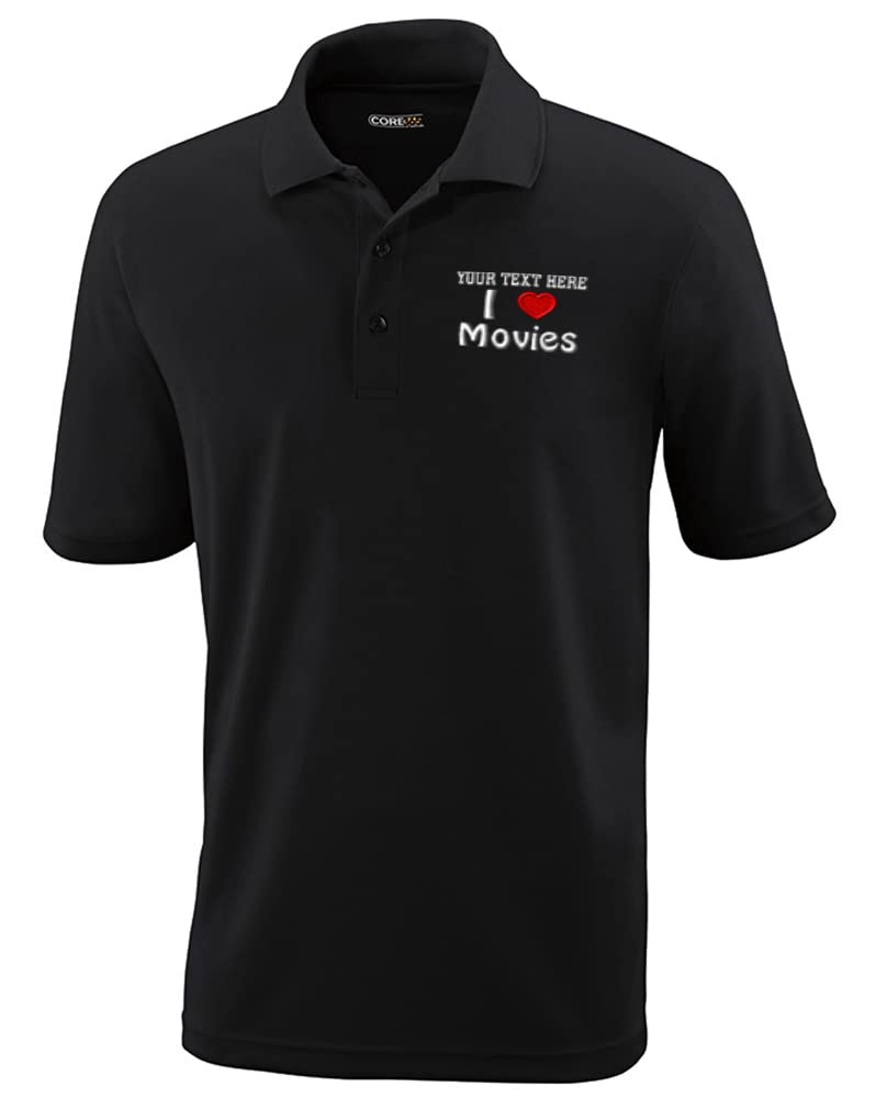 Custom Performance Golf Polo Shirts for Men - Breathable & Moisture-Wicking - Perfect for Golf Enthusiasts & Sports Lovers - Ideal for Golf Tournaments, Casual Wear & Valentine's Gifts