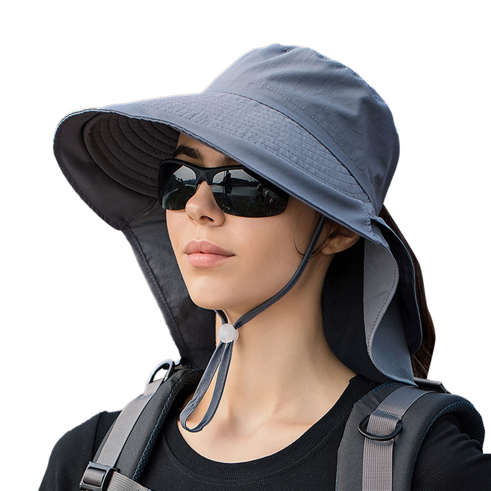 Women's Wide Brim UPF 50+ Sun Hat for Outdoor Sports - Hiking, Running, Beach & Gardening - Lightweight & Breathable Summer Sun Protection Hat
