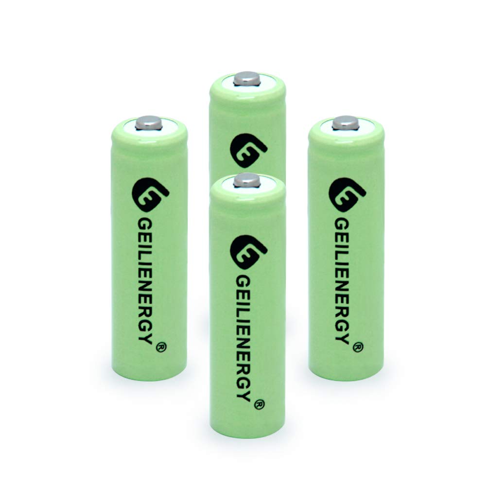 QBLPOWER Solar Light Batteries AA Ni-MH 600mAh 1.2V Rechargeable Batteries (4 Pack) - Perfect for Garden Lights, Solar Decorations, Remote Controls, and Computer Mice - Eco-Friendly Power Solution for Outdoor & Indoor Use