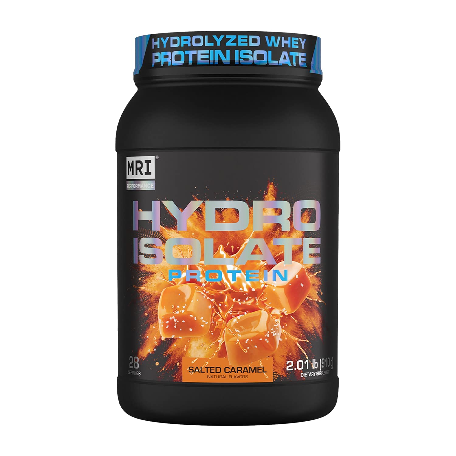 MRI Performance Hydro Isolate Protein Powder - 100% Hydrolyzed Whey Isolate with VELOSITOL for Lean Muscle Growth | Salted Caramel Flavor | Ideal for Post-Workout Recovery & Fitness Enthusiasts