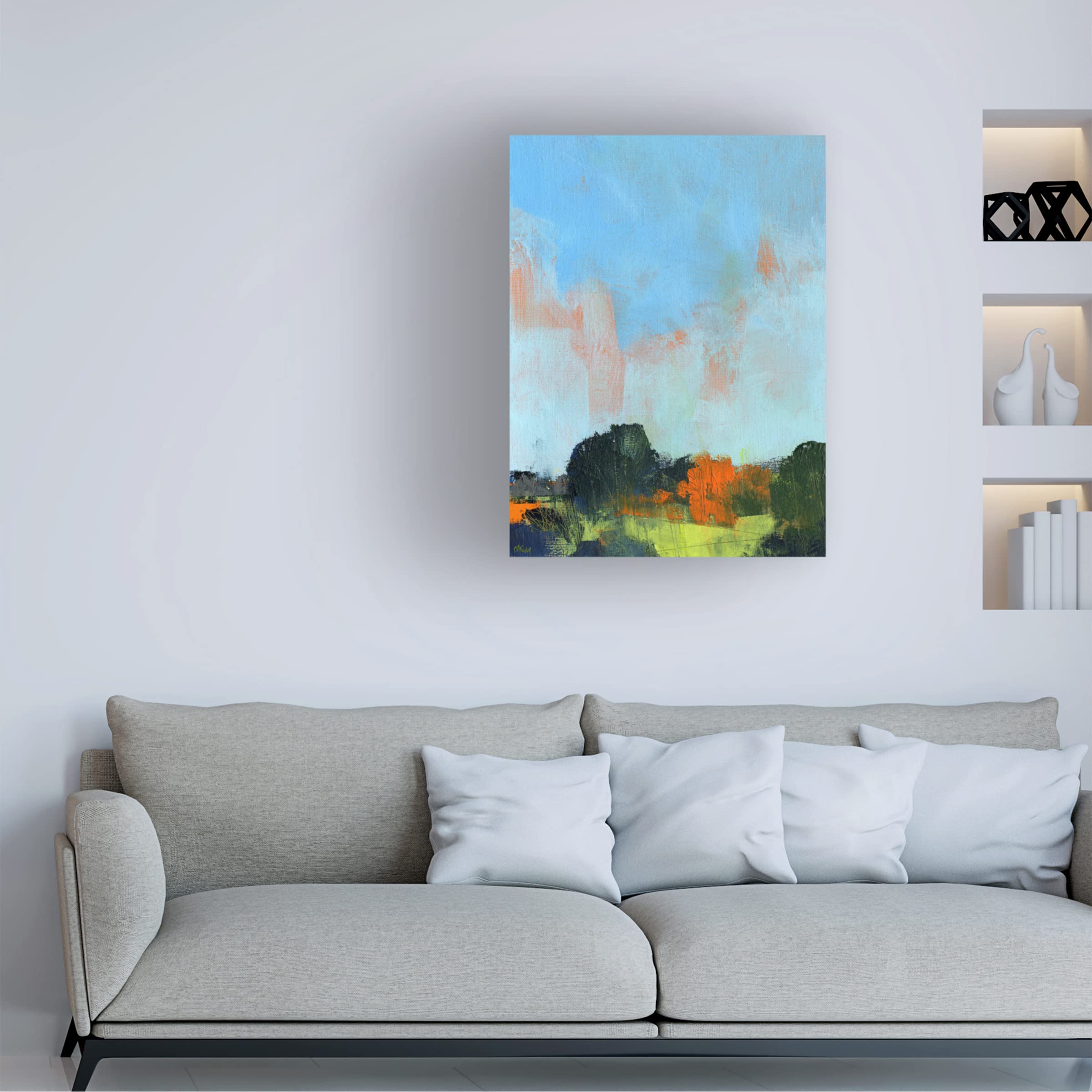 Paul Bailey 'Burst' Canvas Wall Art Print - Modern Abstract Painting for Living Room, Bedroom & Office Decor | Trademark Fine Art Collection