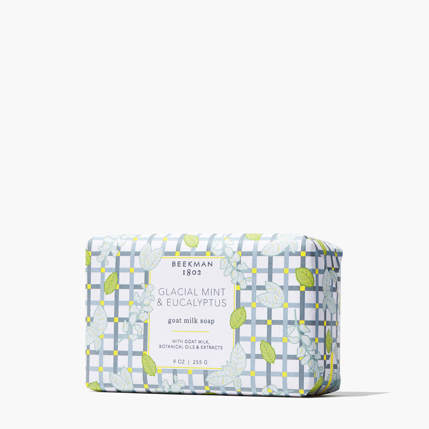 Glacial Mint & Eucalyptus Goat Milk Soap - Natural Moisturizing Bar for Sensitive Skin - Perfect for Shower, Bath & Gift Giving