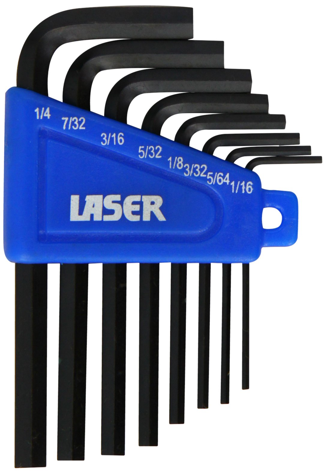 Laser 0267 Imperial Hex Key Set - 8-Piece Precision Tool Kit for Home Improvement, Furniture Assembly & Bike Repair