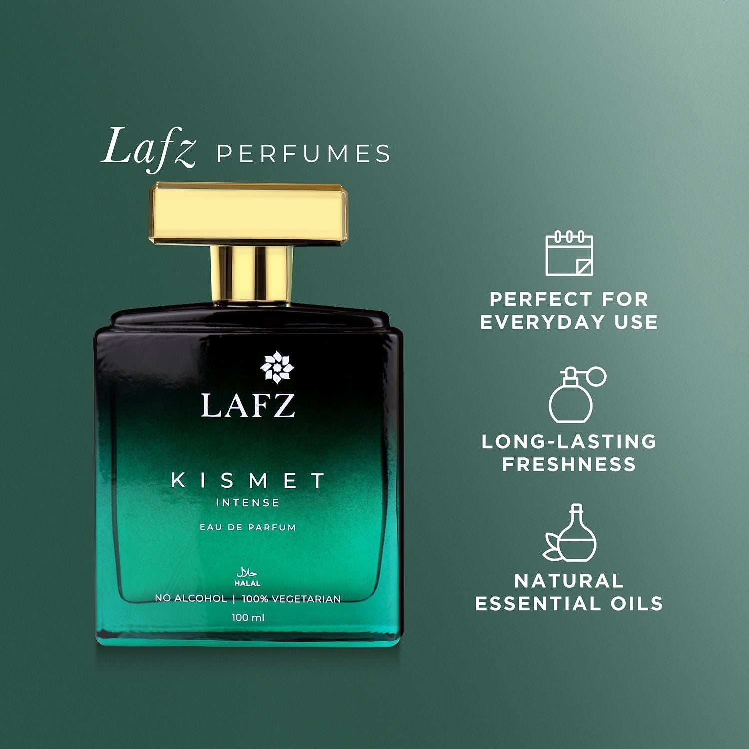 Kismet Intense Eau De Parfum for Women - Long Lasting Luxury Perfume for Evening Wear & Special Occasions