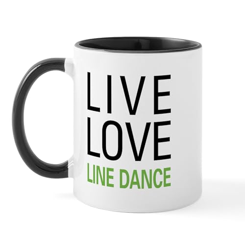 White/Black Inside - Live Love Line Dance Mug