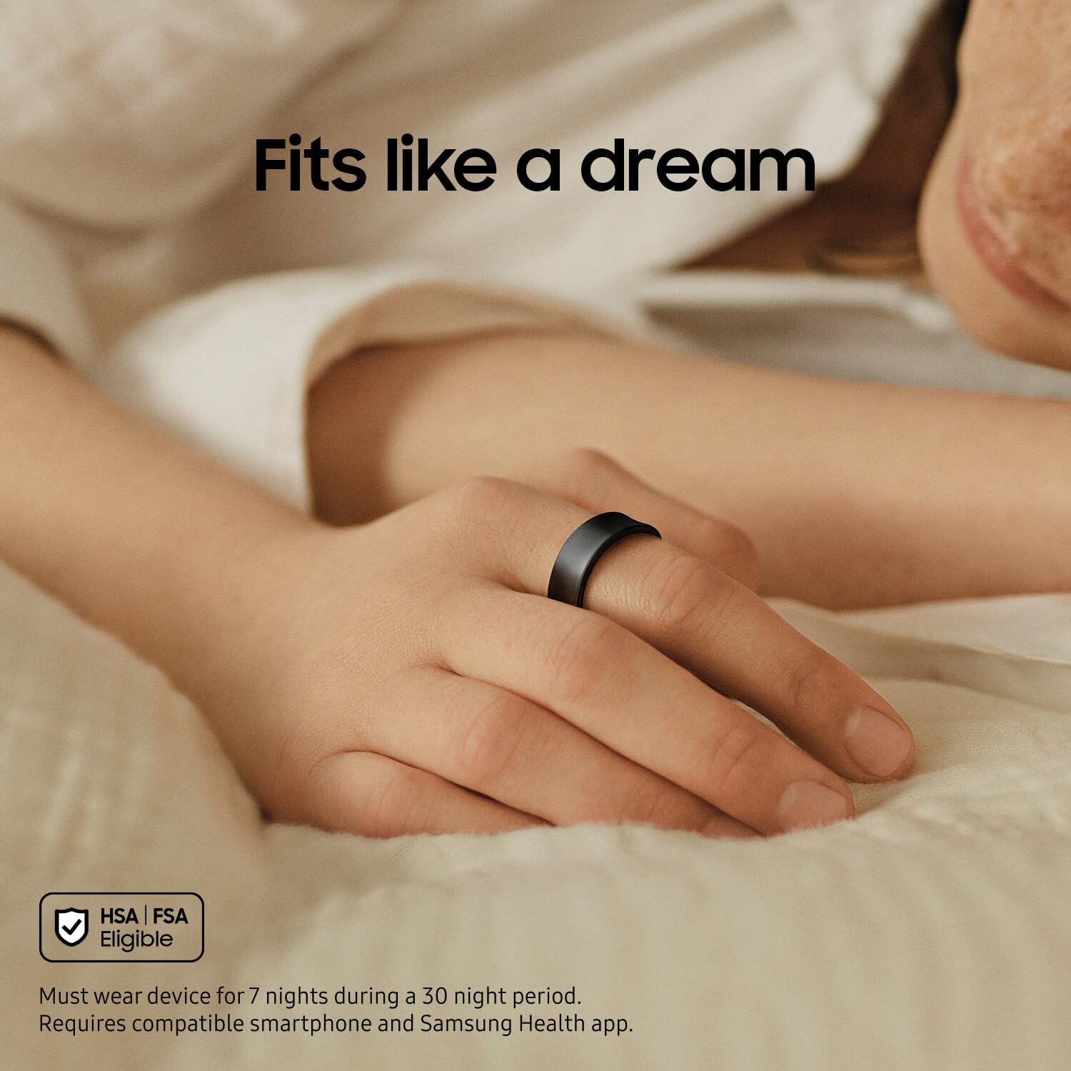 SAMSUNG Galaxy Ring AI Smart Ring with Sizing Kit - Fitness & Sleep Tracker, 7-Day Battery, Titanium Gold (Size 15) - US Version with 1-Year Warranty | Perfect for Health Monitoring, Workouts & Daily Activity Tracking