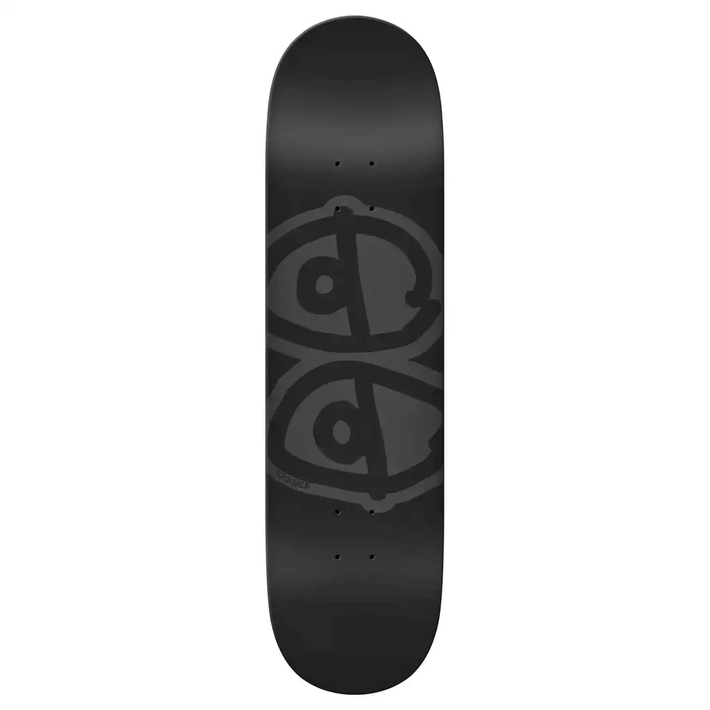 Krooked Team Eyes Skateboard Deck - Black (8.5