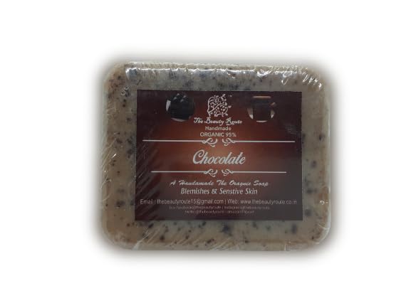 Organic Chocolate Face Soap for Men & Women - 100g Natural Skincare Bar | Hydrating & Nourishing Cleanser for Dry & Sensitive Skin | Perfect for Daily Facial Care & Spa Treatment