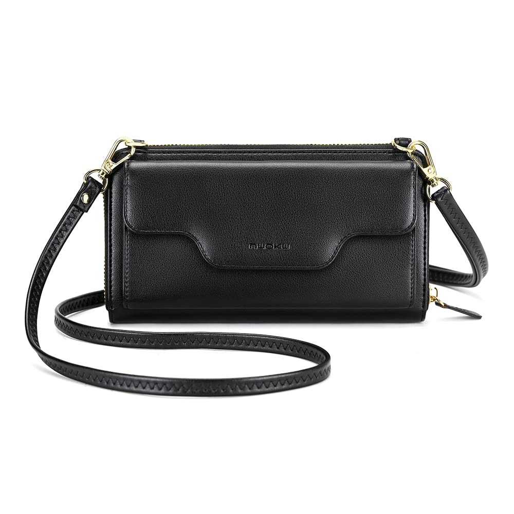 Stylish nuoku Crossbody Bags for Women - RFID Blocking Wristlet Wallets & Small Clutch Purses with Phone Pocket | Perfect for Travel, Shopping, and Everyday Use