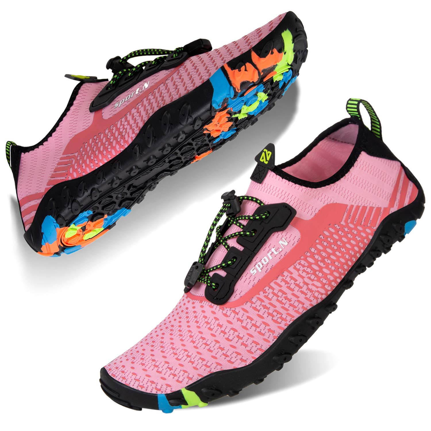 WateLves Water Shoes for Men & Women - Quick-Dry Aqua Socks for Beach, Swimming, Surfing, Yoga & Water Aerobics | Lightweight Pool Shoes for Outdoor Water Activities
