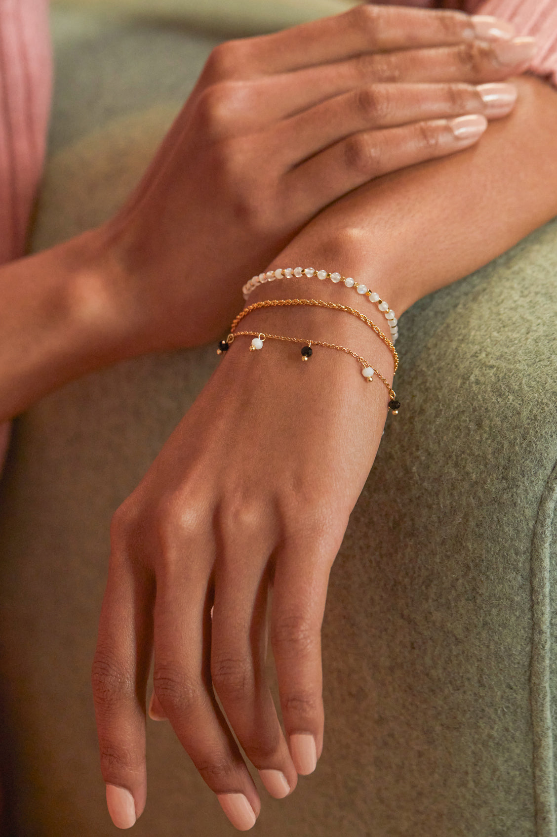 Moonstone Gemstone Amelia Bracelet - Elegant Healing Crystal Jewelry for Women | Perfect for Meditation, Yoga & Spiritual Gifts