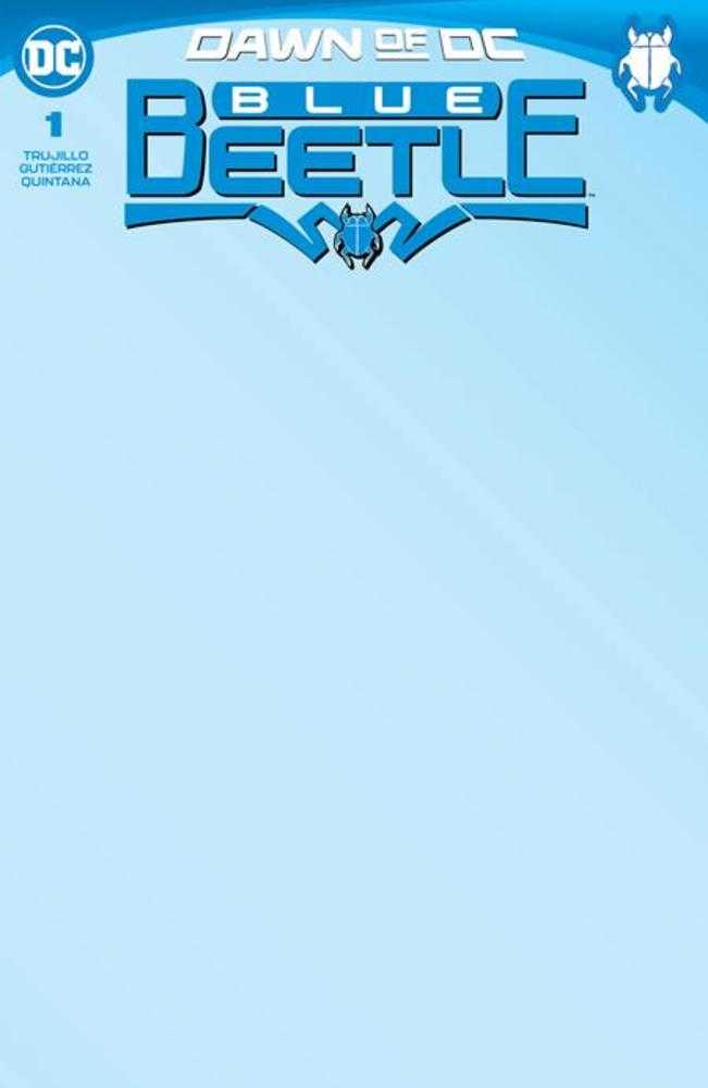 Blue Beetle #1 Cover E Blank Card Stock Variant - Collectible Comic Book for Display & Gifts - Perfect for Fans, Collectors, and Home Decor