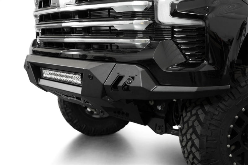 2022+ Chevrolet Silverado 1500 Black Label Front Bumper Replacement - Heavy Duty Steel Off-Road Bumper with Winch Mount for Enhanced Protection & Style | Perfect for Off-Roading, Towing & Truck Customization