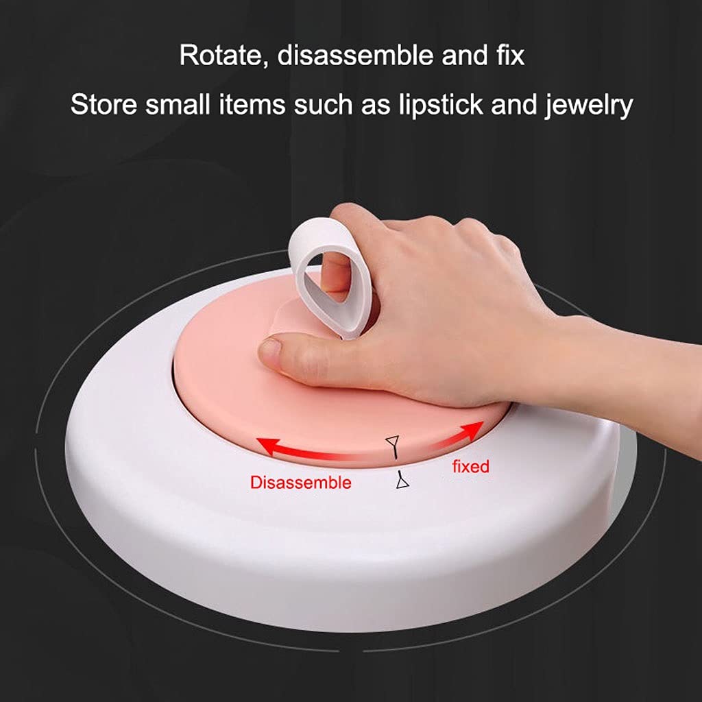 360° Rotating Makeup Organizer with Drawer - Large Capacity Cosmetic Display Case & Storage Solution for Vanity, Salon, and Travel Use