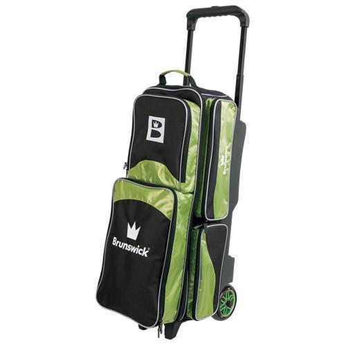 Brunswick Edge Triple Roller Lime Bowling Bag - Durable & Stylish Bowling Gear for League Play & Tournaments | Perfect for Pro & Casual Bowlers