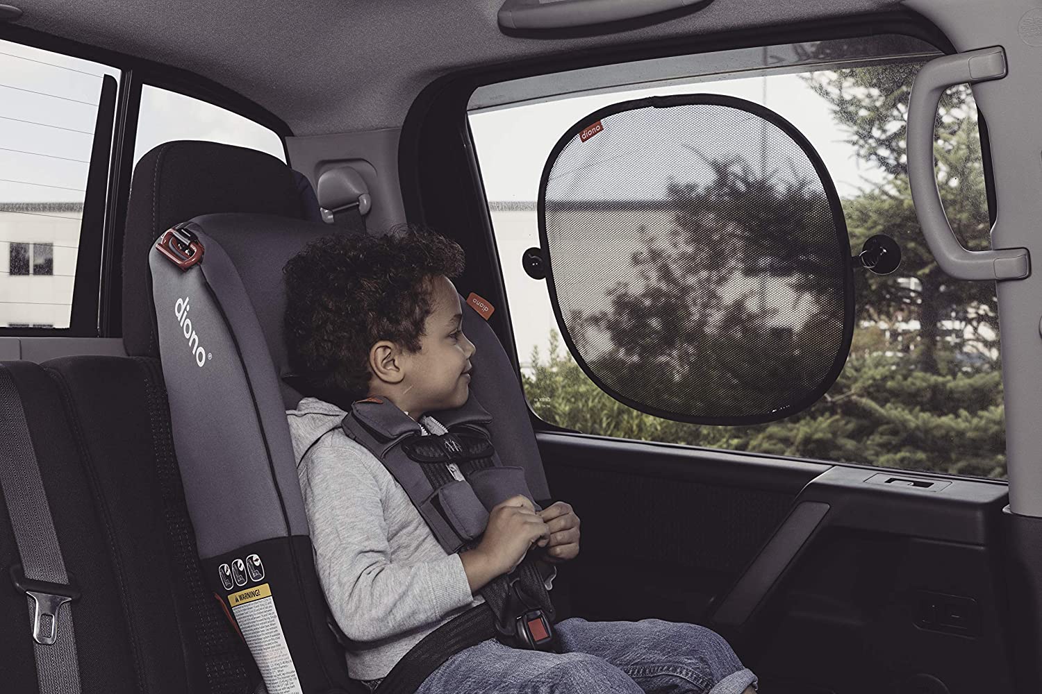 Diono Sun Stoppers Car Side Window Shades (2 Pack) - UV Protection for Baby & Kids, Universal Fit for Most Vehicles, Perfect for Road Trips & Daily Commute