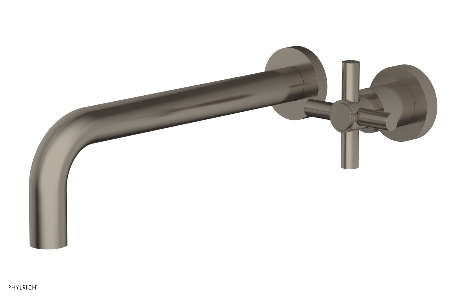 Basic 10 Single Handle Wall Mount Bathroom Faucet Set - Cross Handle D131 16 - Perfect for Small Bathrooms & Powder Rooms