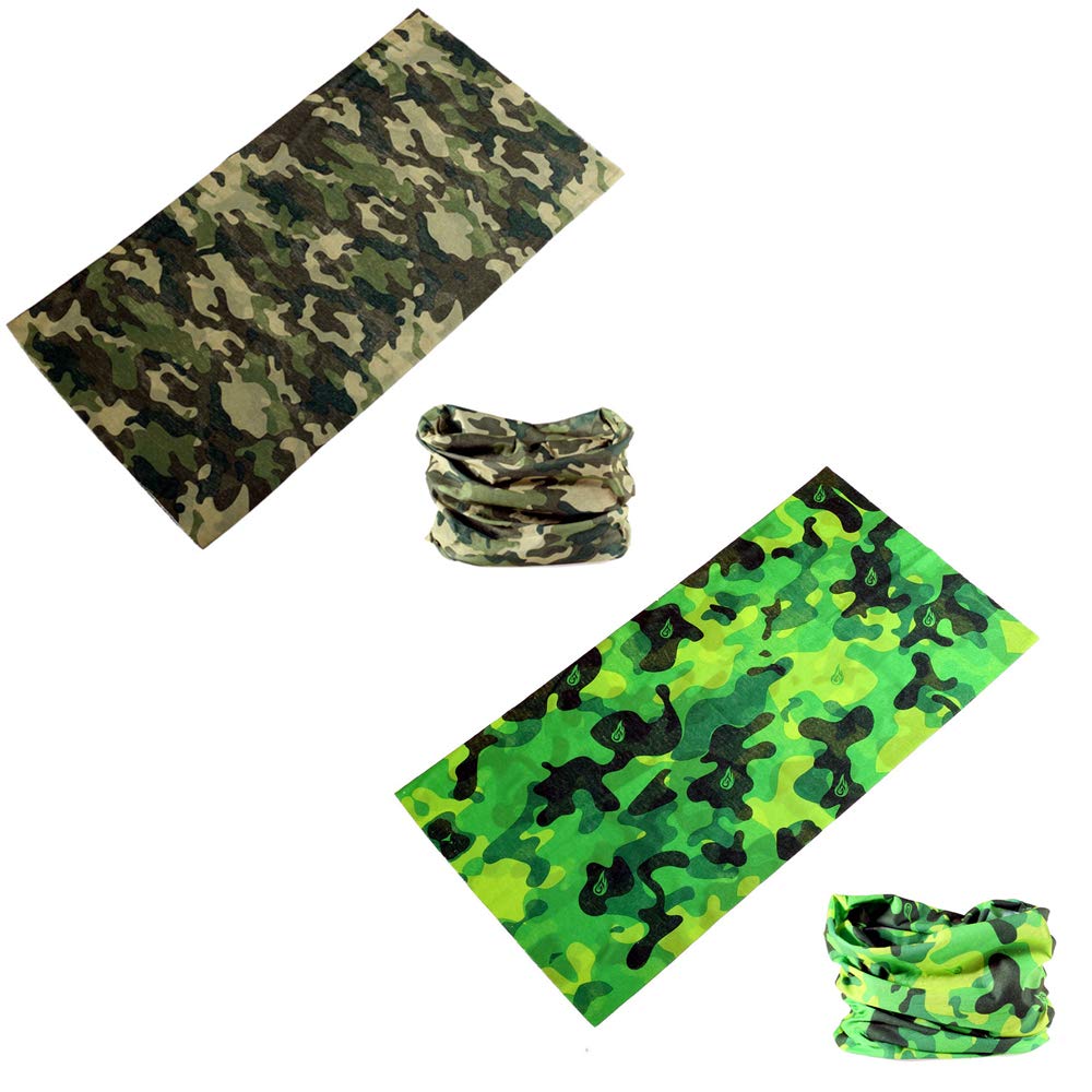 Zupro Unisex Headbands - Sun Protection Face Mask & Bandana Scarf for Men & Women - Breathable Neck Gaiter for Running, Cycling, Yoga, Hiking & Outdoor Sports