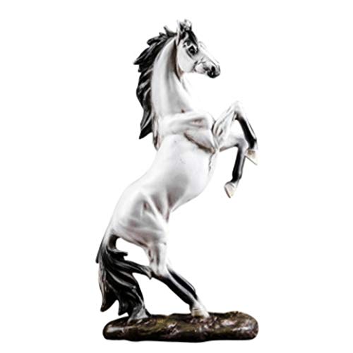 Galloping Horse Statue - Modern Horse Sculpture for Home & Office Decor - Elegant Figurine for Living Room, Desk, or Bookshelf Display