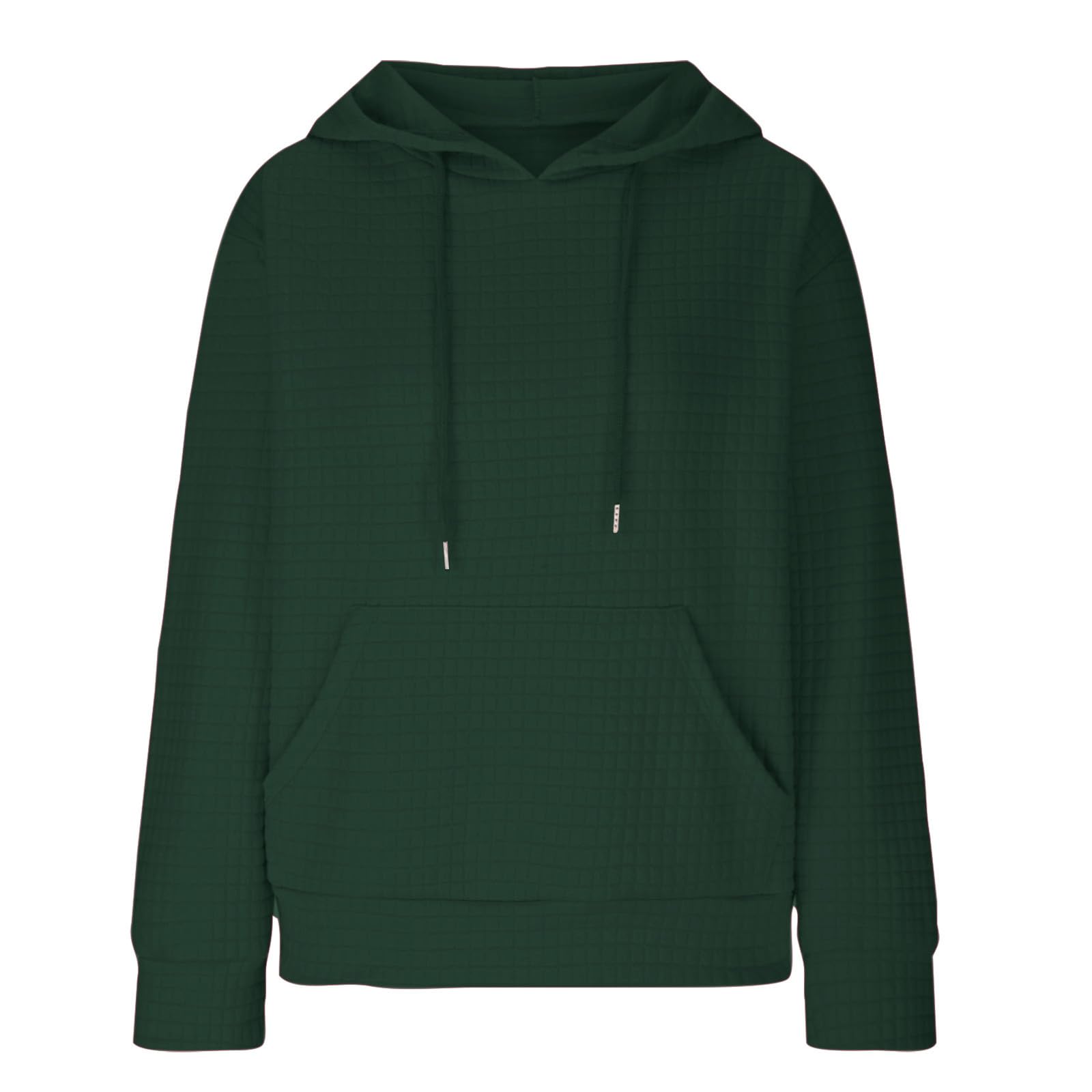 Ceboyel Women's Solid Color Cute Hoodie 2023 | Waffle Knit Sweatshirt | Comfortable Pullover Sweater | Trendy Teen Girls Fashion | Perfect for Casual Wear, School Outfits & Weekend Relaxation