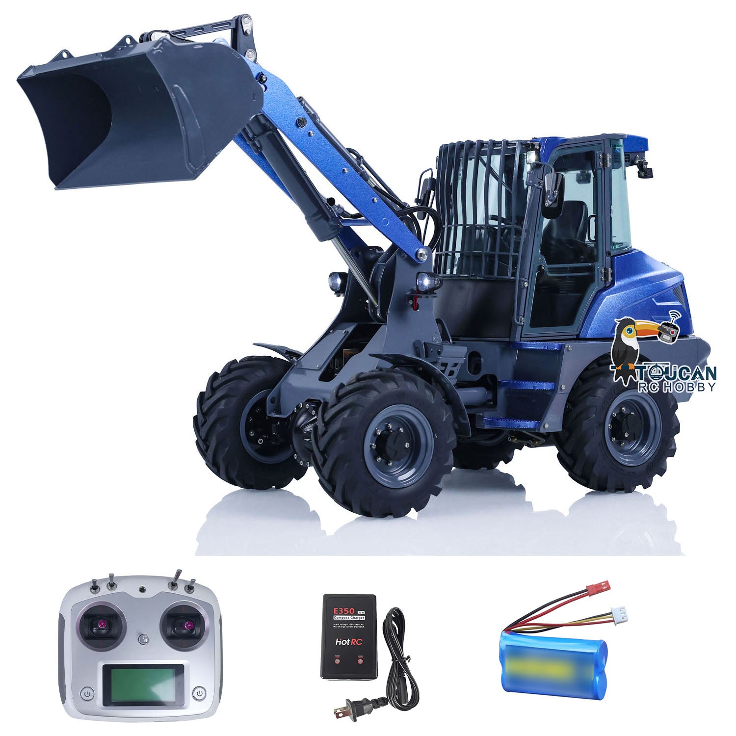 1:14 LESU Metal RC Hydraulic Loader - Remote Control Construction Vehicle with Realistic Simulation, MCL8 Model, Electric Engineering Toy for Adults & Kids | Perfect for Construction Site Play, Collecting, and STEM Learning