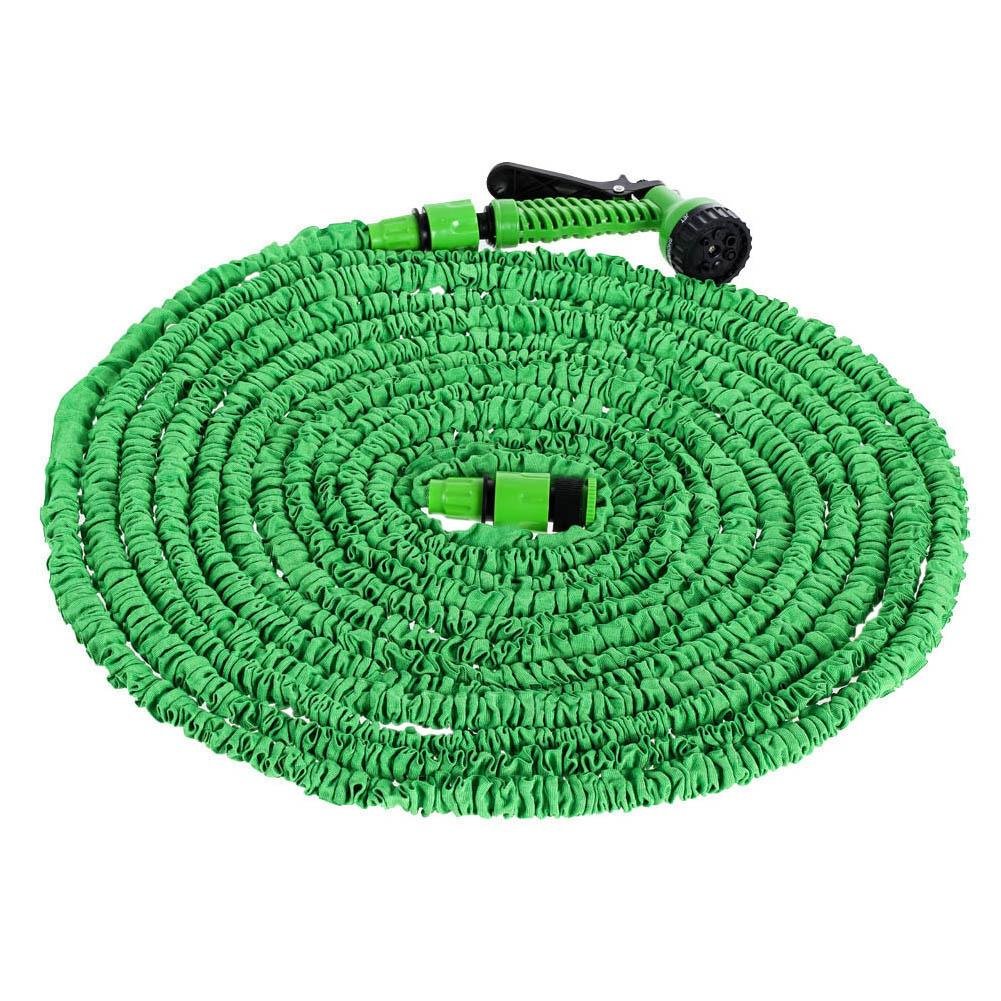 Vktech 200FT Expandable Flexible Garden Hose - High Grade Plastic Pipe with 8 Function Spray Nozzle - Lightweight, Durable Water Hose for Lawn, Yard, Car Washing & Outdoor Cleaning