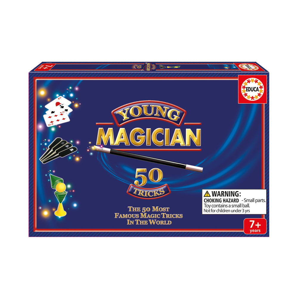Borras Young Magician 50 Tricks Magic Set - Complete Starter Kit for Kids & Beginners | Learn Magic Tricks for Parties, Shows & Family Entertainment